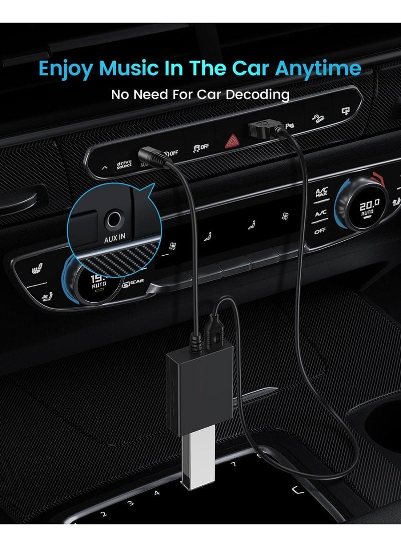 ANDTOBO USB to Aux Audio Adapter, 3.5mm Male to USB Female Adapter for Playing Music with Flash Drive in Car - Image 4